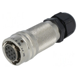 Conector Circular PT/451 Mufă Mamă 10 Pin Aurit | Electronic-mag.ro | Componente Electronice
