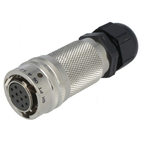 Conector Circular PT/451 Mufă Mamă 10 Pin Aurit | Electronic-mag.ro | Componente Electronice