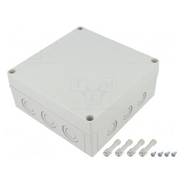 Carcasă Universală Policarbonat 180x180x75mm MNX | Electronic-mag.ro | Componente Electronice