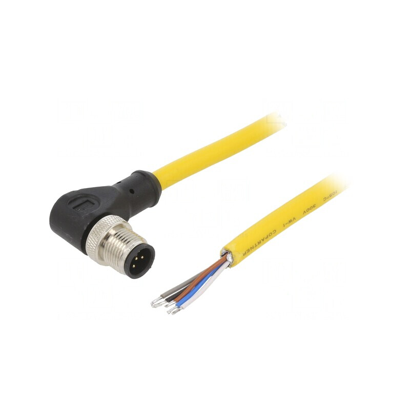Cablu Conectare M12 5PIN 10m 250VAC 4A PVC | Electronic-mag.ro | Componente Electronice