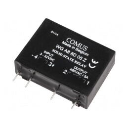 Releu Semiconductor 1-Fazat 3÷32VDC 5A 24÷420VAC | Electronic-mag.ro | Componente Electronice