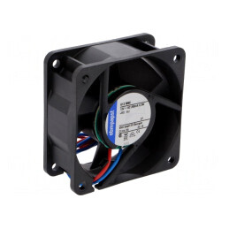 Ventilator axial 12V DC 60x60x25mm 56m³/h 43dBA cu bilă | Electronic-mag.ro | Componente Electronice