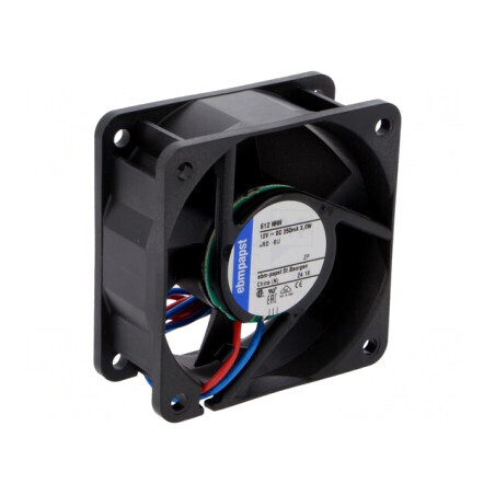 Ventilator axial 12V DC 60x60x25mm 56m³/h 43dBA cu bilă | Electronic-mag.ro | Componente Electronice