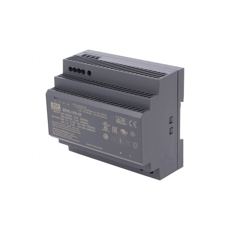 Alimentator Pulsatoriu Şină DIN 48V 3,2A 153,6W | Electronic-mag.ro | Componente Electronice Alimentator Pulsatoriu Şină DIN 48V 3,2A 153,6W | Electronic-mag.ro | Componente Electronice