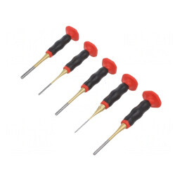 Kit Poansoane pentru Scoatere Dibluri și Bolțuri 5 Bucăți | Electronic-mag.ro | Componente Electronice