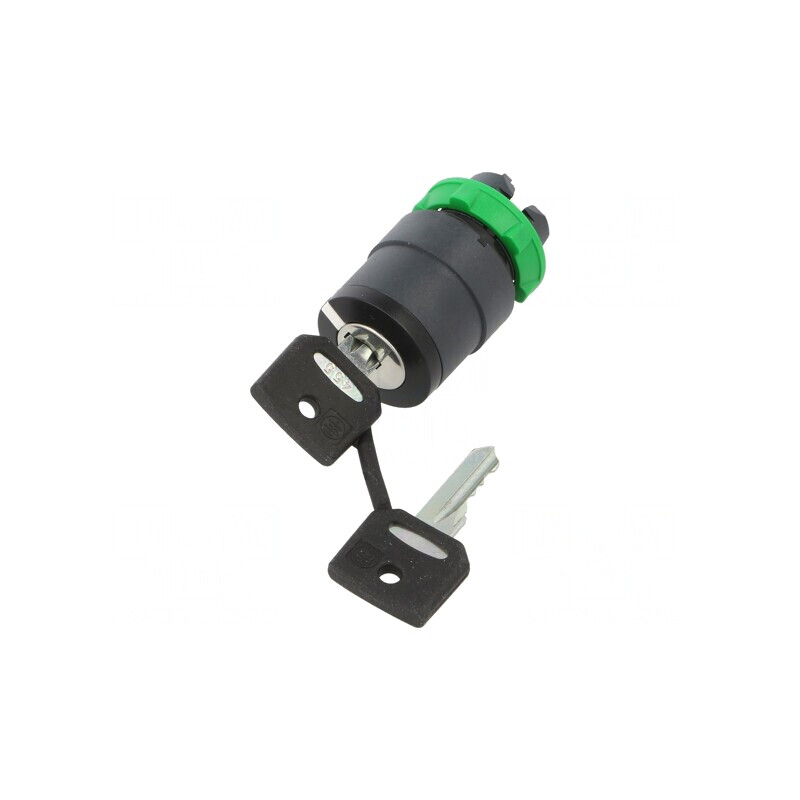 Comutator rotativ cu cheie 22mm 2 poziții negru ZB5AG8 | Electronic-mag.ro | Componente Electronice
