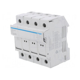 Separator cu Fuzibil 10x38mm 32A 690V 4 Poli pentru Șină DIN | Electronic-mag.ro | Componente Electronice