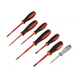 Kit Șurubelnițe Izolate Phillips Plată 7 Buc. | Electronic-mag.ro | Componente Electronice
