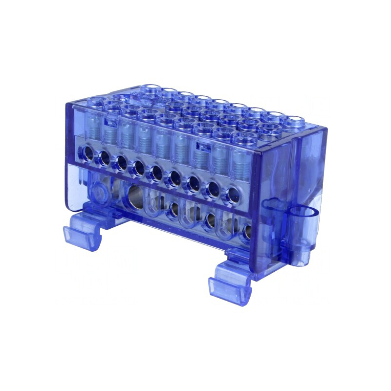 Bloc de distribuție 1 pistă 26 borne albastru BM 9926 | Electronic-mag.ro | Componente Electronice Bloc de distribuție 1 pistă 26 borne albastru BM 9926 | Electronic-mag.ro | Componente Electronice