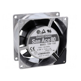 Ventilator AC axial 80x80x38mm 54m3/h 35dBA 100VAC | Electronic-mag.ro | Componente Electronice