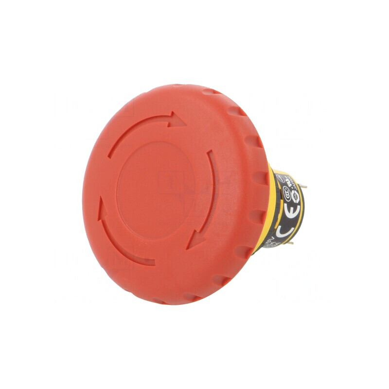 Comutator de Siguranță 16mm cu Buton Roșu IP65 2NC | Electronic-mag.ro | Componente Electronice