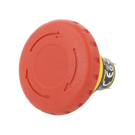 Comutator de Siguranță 16mm cu Buton Roșu IP65 2NC | Electronic-mag.ro | Componente Electronice