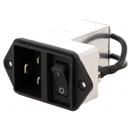 Conector alimentare AC 16A 250V IEC 60320 | Electronic-mag.ro | Componente Electronice
