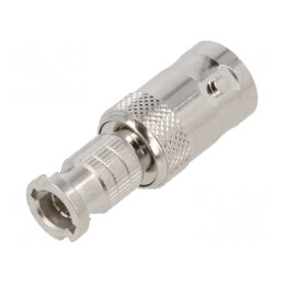 Adaptor BNC Mamă la HD-BNC Tată Izolație PTFE 75Ω Alamă | Electronic-mag.ro | Componente Electronice