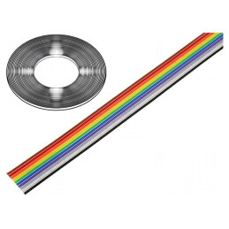 Cablu bandă 1,27mm 10x28AWG neecranat PVC | Electronic-mag.ro | Componente Electronice