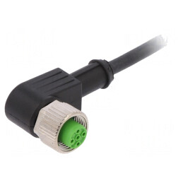 Cablu de Conectare M12 4PIN Unghi 15m PUR 30VAC 4A | Electronic-mag.ro | Componente Electronice