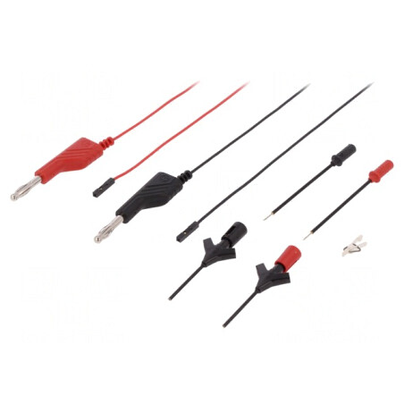 Cabluri de măsurare negru/roșu PMS 0,64 | Electronic-mag.ro | Componente Electronice