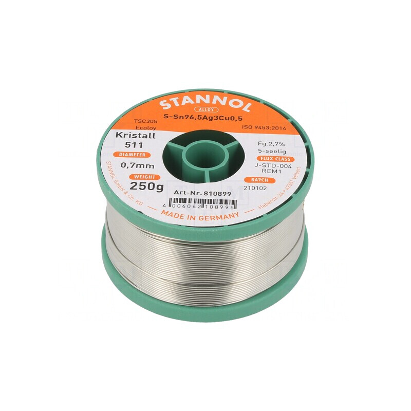 Sârmă de lipit fără plumb 0,7mm 0,25kg | Electronic-mag.ro | Componente Electronice Sârmă de lipit fără plumb 0,7mm 0,25kg | Electronic-mag.ro | Componente Electronice