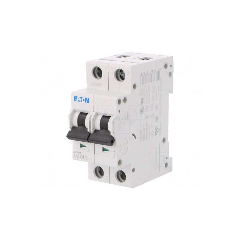 Întrerupător de Supracurent 4A 2 Poli 230/400VAC | Electronic-mag.ro | Componente Electronice