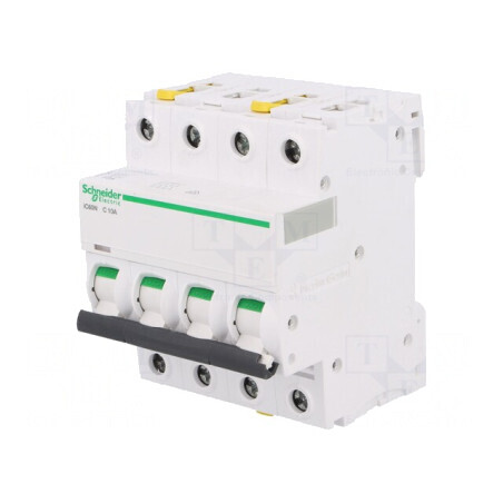 Întrerupător de supracurent 10A 4P 400VAC C | Electronic-mag.ro | Componente Electronice