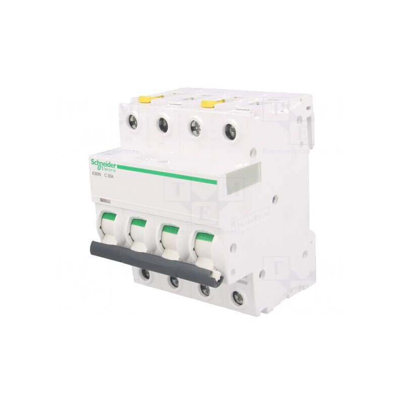 Întrerupător de supracurent 20A 4 poli 400VAC | Electronic-mag.ro | Componente Electronice