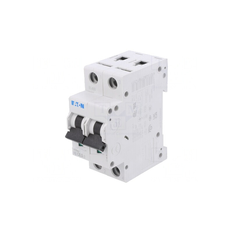 Întrerupător de Supracurent 0,5A 2 Poli 15kA 230/400VAC | Electronic-mag.ro | Componente Electronice