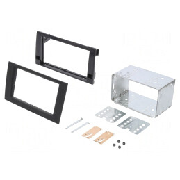 Cadru radio 2 DIN antracit Audi Seat | Electronic-mag.ro | Componente Electronice