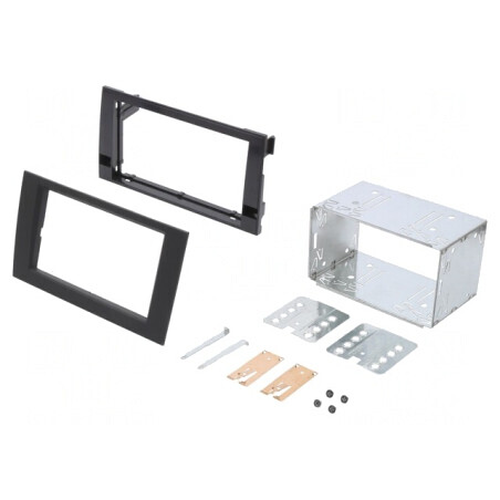 Cadru radio 2 DIN antracit Audi Seat | Electronic-mag.ro | Componente Electronice