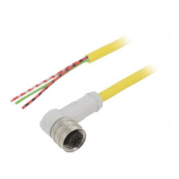 Cablu de conectare M12 3 PIN 5m unghi IP67