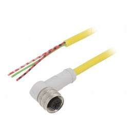 Cablu de conectare M12 3 PIN 5m unghi IP67 | Electronic-mag.ro | Componente Electronice