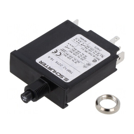 Întrerupător Supracurent 240VAC 28VDC 16A 1P | Electronic-mag.ro | Componente Electronice