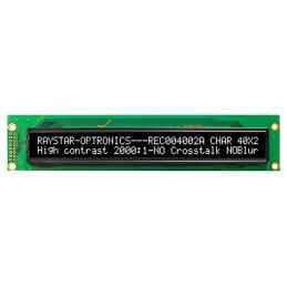 Afișaj OLED Alfanumeric 40x2 Alb 182x38.5x9.3mm 16 PIN | Electronic-mag.ro | Componente Electronice