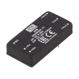 Convertor DC/DC 20W 9-36V la 15V 1330mA THT | Electronic-mag.ro | Componente Electronice
