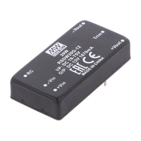 Convertor DC/DC 20W 18-75V la 12V 1670mA | Electronic-mag.ro | Componente Electronice