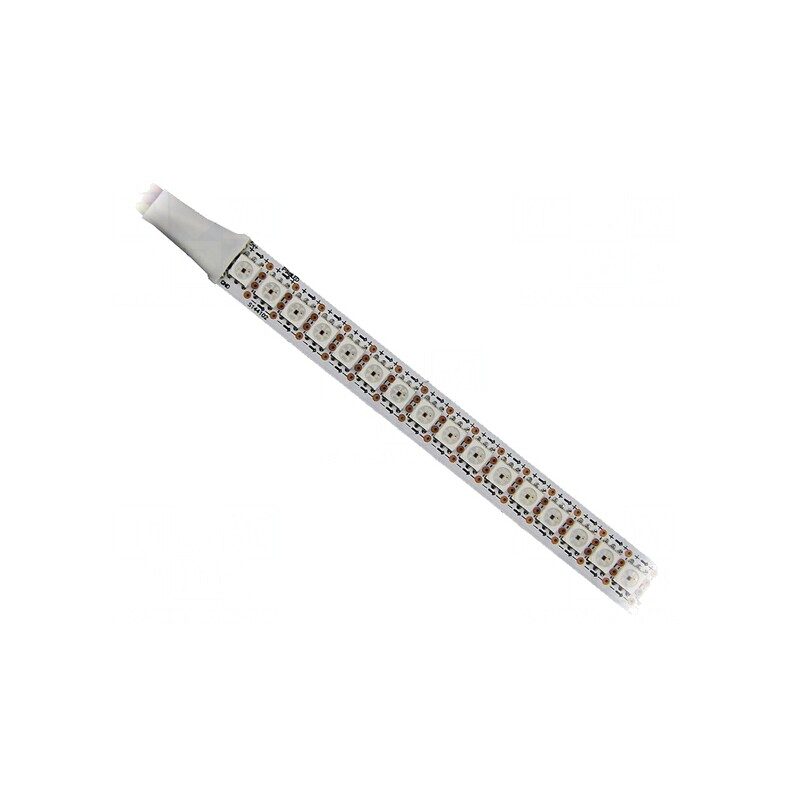 Bandă LED RGB 5050 Programabilă 5V 144 LED/m 12mm PCB Albă | Electronic-mag.ro | Componente Electronice