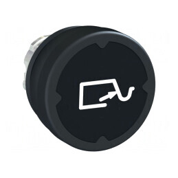 Comutator negru 22mm cu acționare prin apăsare | Electronic-mag.ro | Componente Electronice