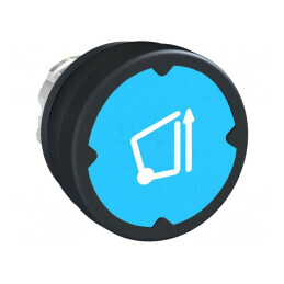 Comutator cu apăsare 22mm albastru | Electronic-mag.ro | Componente Electronice