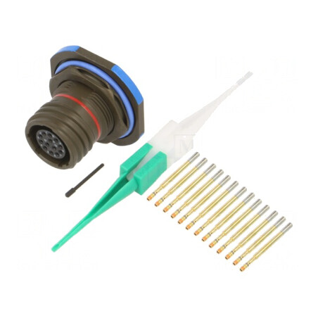 Conector Militar Dimensiune 11 MIL-DTL-38999 Series III Oliv | Electronic-mag.ro | Componente Electronice
