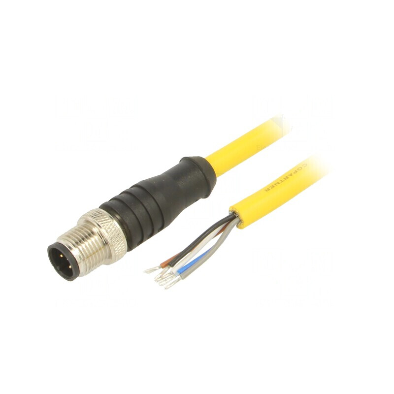 Cablu Conectare M12 5 Pini 10m 250VAC 4A PVC | Electronic-mag.ro | Componente Electronice