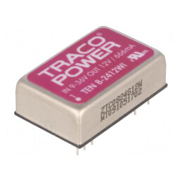 Convertor DC/DC 8W 9-36V la 12V 666mA DIP24 | Electronic-mag.ro | Componente Electronice