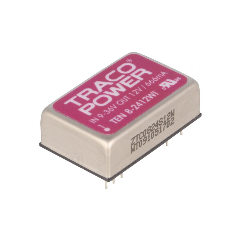 Convertor DC/DC 8W 9-36V la 12V 666mA DIP24 | Electronic-mag.ro | Componente Electronice