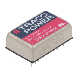 Convertor DC/DC 8W 9-36V la 15V 533mA DIP24 | Electronic-mag.ro | Componente Electronice