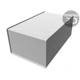 Carcasă Desktop Aluminiu 152x254x102mm | Electronic-mag.ro | Componente Electronice