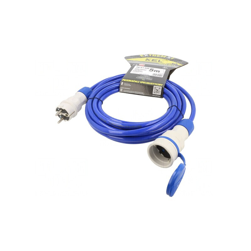 Prelungitor Alimentare 5m 1 Priză Albastru | Electronic-mag.ro | Componente Electronice