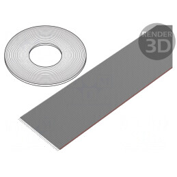 Cablu bandă 34 pini 1.27mm neecranat PVC | Electronic-mag.ro | Componente Electronice