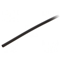 Manşon termocontractabil negru 2,36mm 1,2m 2:1  | Electronic-mag.ro | Componente Electronice