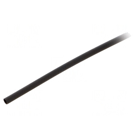 Manşon termocontractabil negru 2,36mm 1,2m 2:1  | Electronic-mag.ro | Componente Electronice