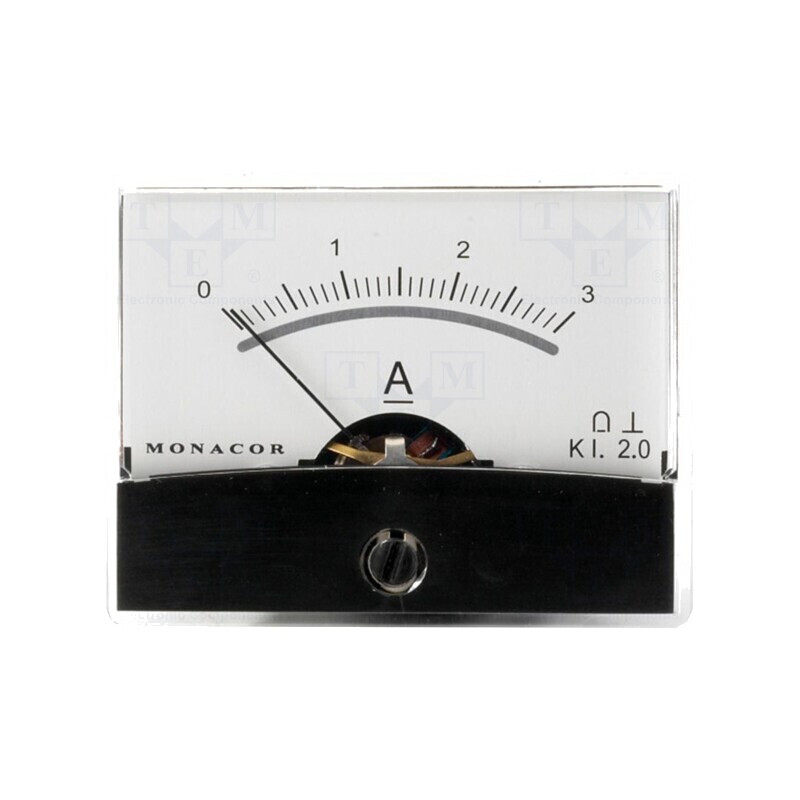 Ampermetru pe Panou DC 0-3A Clasa 2 | Electronic-mag.ro | Componente Electronice