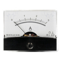 Ampermetru pe Panou DC 0-3A Clasa 2 | Electronic-mag.ro | Componente Electronice
