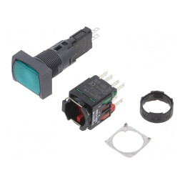 Comutator Acționat Prin Apăsare 16mm 2 NC NO XB6DF3B5B | Electronic-mag.ro | Componente Electronice